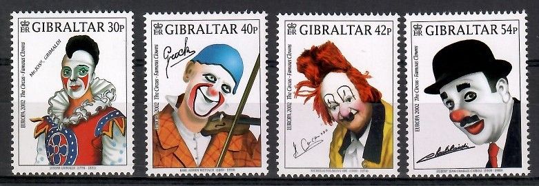 Znaczek Gibraltar 2002 Mi 1002-1005 Czyste **