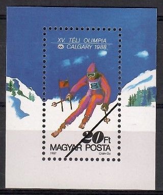 Znaczek Węgry 1987 Mi spe bl 193 Czyste **