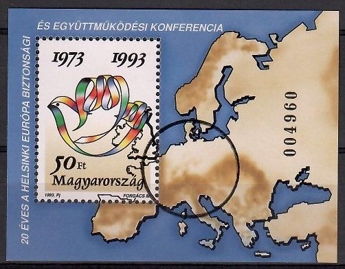 Znaczek Węgry 1993 Mi spe bl 226 Czyste **