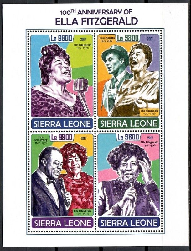 Znaczek Sierra Leone 2017 Mi ark 8945-8948 Czyste **