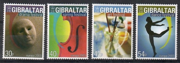 Znaczek Gibraltar 2003 Mi 1032-1035 Czyste **