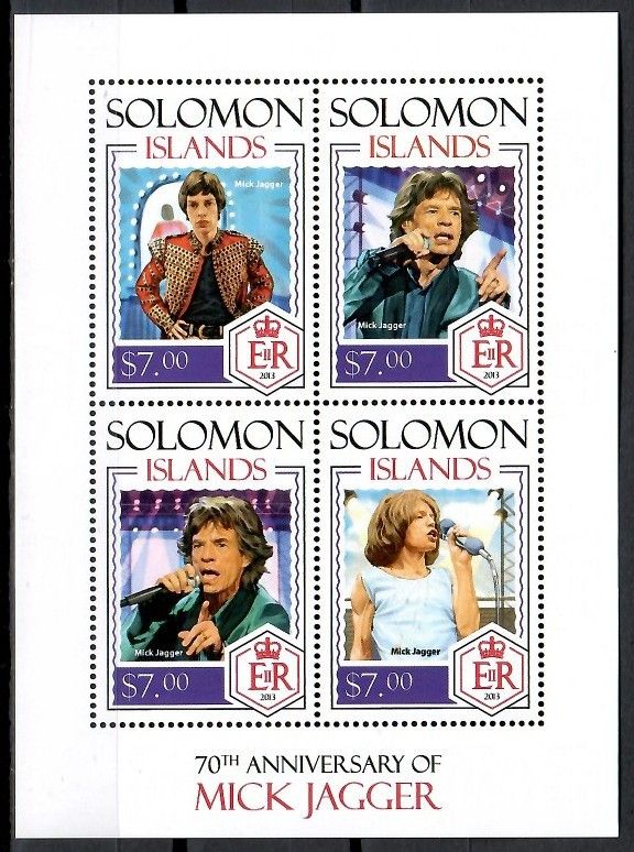 Znaczek Wyspy Salomona 2014 Mi ark 2467-2470 Czyste **