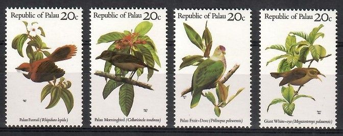 Znaczek Palau 1983 Mi 5-8 Czyste **