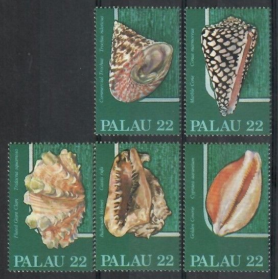Znaczek Palau 1986 Mi 149-153 Czyste **