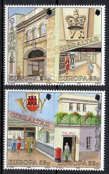 Znaczek Gibraltar 1990 Mi 590-593 Czyste **
