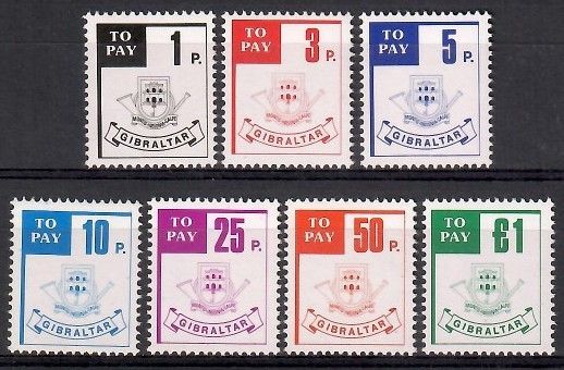 Znaczek Gibraltar 1984 Mi por 13-19 Czyste **
