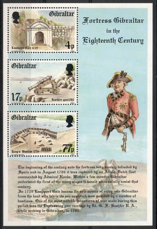 Znaczek Gibraltar 1983 Mi bl 8 Czyste **