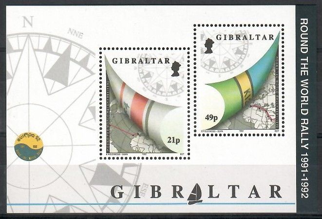 Znaczek Gibraltar 1992 Mi bl 17 Czyste **