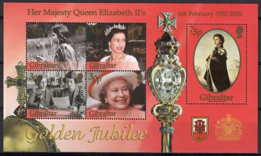 Znaczek Gibraltar 2001 Mi bl 49 Czyste **