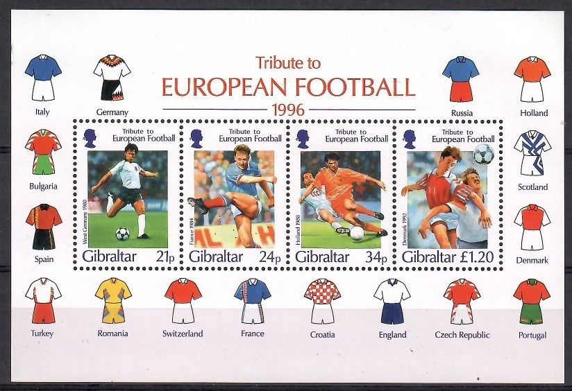 Znaczek Gibraltar 1996 Mi bl 25 Czyste **