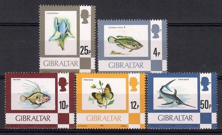 Znaczek Gibraltar 1981 Mi 353+357-358+360-361III Czyste **
