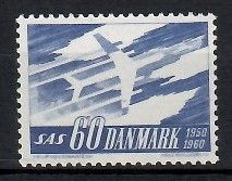 Znaczek Dania 1961 Mi 388y Czyste **