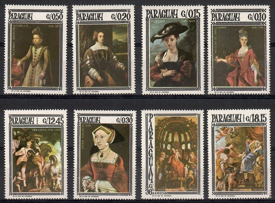 Znaczek Paragwaj 1966 Mi 1666-1673 Czyste **