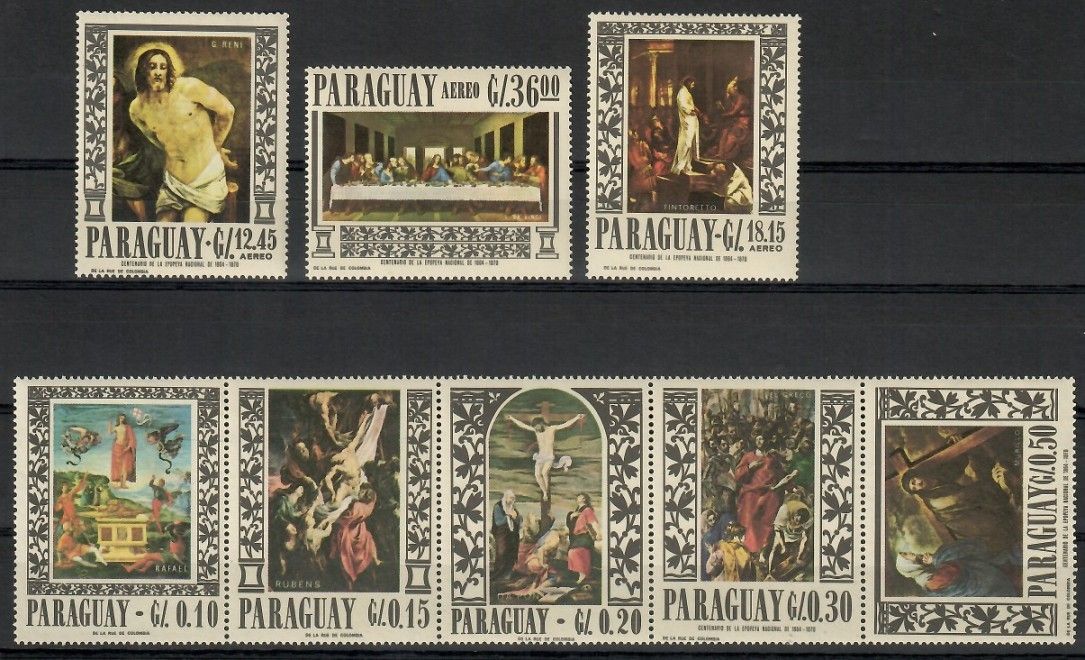 Znaczek Paragwaj 1967 Mi 1682-1689 Czyste **
