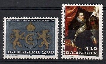 Znaczek Dania 1988 Mi 914-915 Czyste **