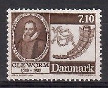 Znaczek Dania 1988 Mi 916 Czyste **