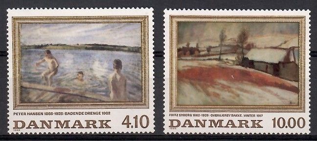 Znaczek Dania 1988 Mi 932-933 Czyste **
