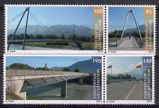 Znaczek Liechtenstein 2014 Mi 1703-1706 Czyste **