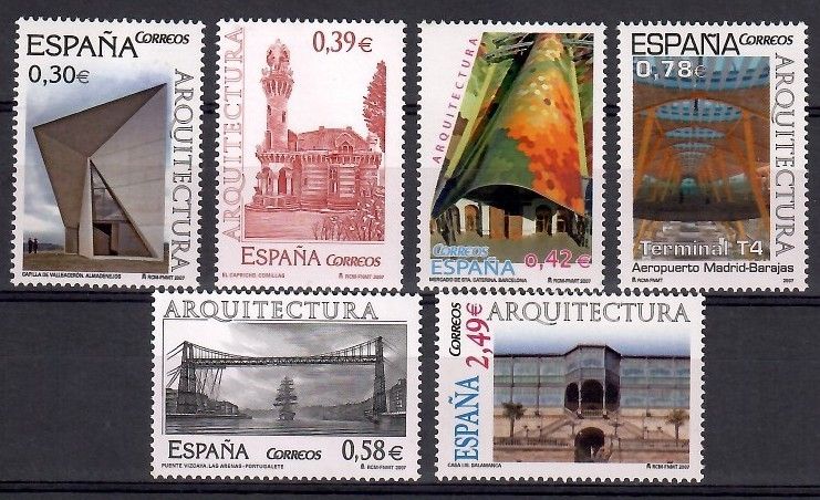 Znaczek Hiszpania 2007 Mi 4216-4221 Czyste **