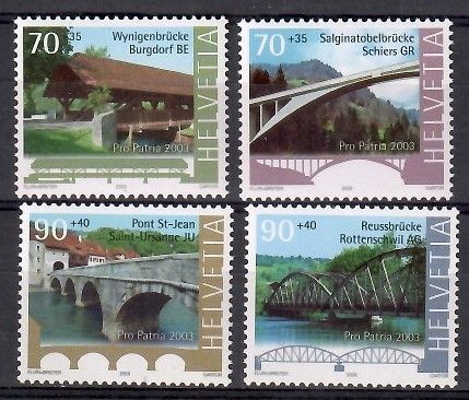 Znaczek Szwajcaria 2003 Mi 1832-1835 Czyste **