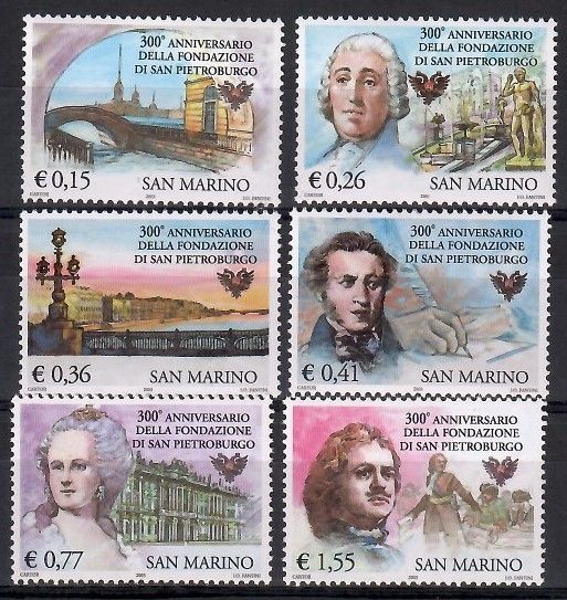 Znaczek San Marino 2003 Mi 2091-2096 Czyste **