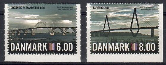 Znaczek Dania 2012 Mi 1689-1690C Czyste **