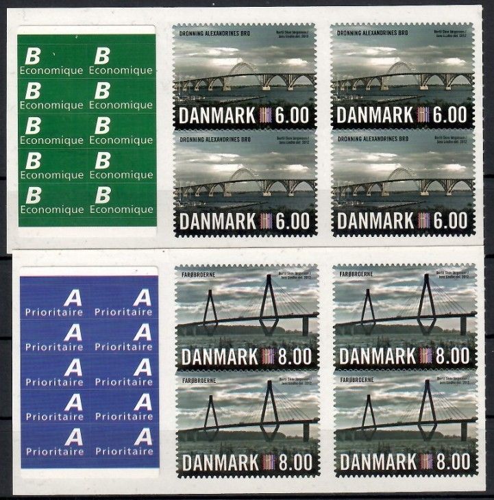 Znaczek Dania 2012 Mi 1689-1690C Czyste **
