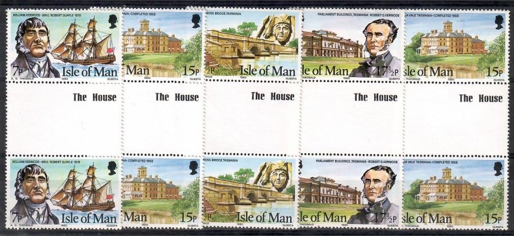 Znaczek Wyspa Man 1980 Mi 173-177 Czyste **
