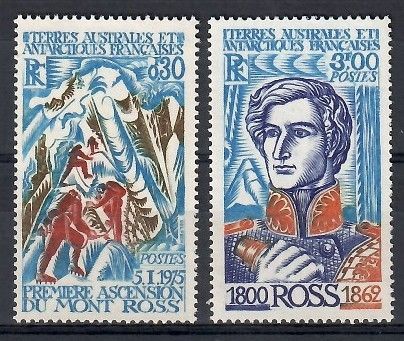 Znaczek TAAF 1976 Mi 109-110 Czyste **