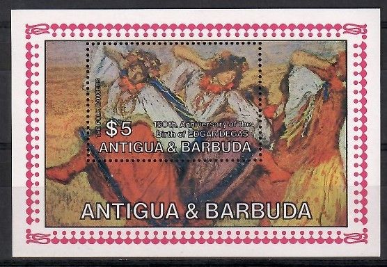 Znaczek Antigua i Barbuda 1984 Mi bl 84 Czyste **
