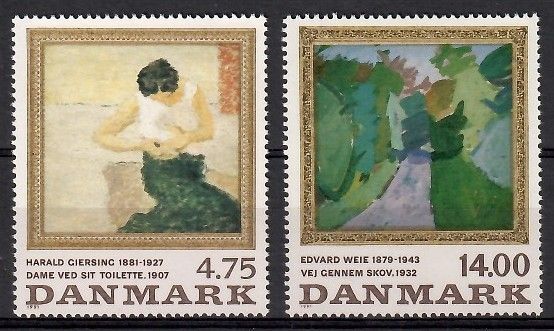Znaczek Dania 1991 Mi 1016-1017 Czyste **