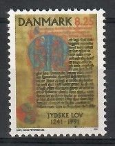 Znaczek Dania 1991 Mi 1002 Czyste **