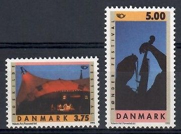 Znaczek Dania 1995 Mi 1105-1106 Czyste **