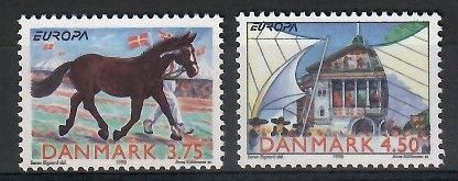 Znaczek Dania 1998 Mi 1188-1189 Czyste **