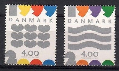 Znaczek Dania 1999 Mi 1231-1232 Czyste **