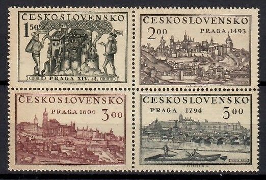 Znaczek Czechosłowacja 1950 Mi 630-633 Czyste **
