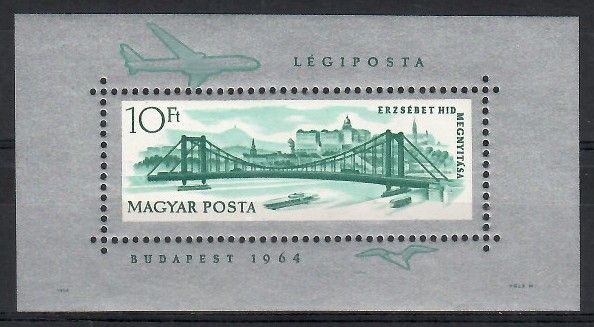 Znaczek Węgry 1964 Mi bl 45 Czyste **