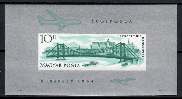 Znaczek Węgry 1964 Mi bl 45B Czyste **