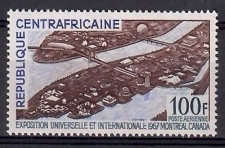 Znaczek Republika Środkowoafrykańska 1967 Mi 128 Czyste **