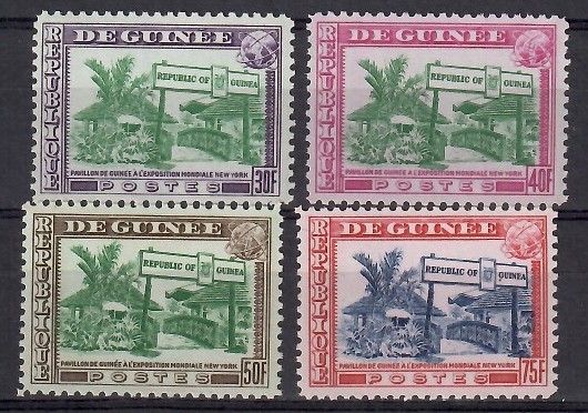 Znaczek Gwinea 1964 Mi 253-256 Czyste **