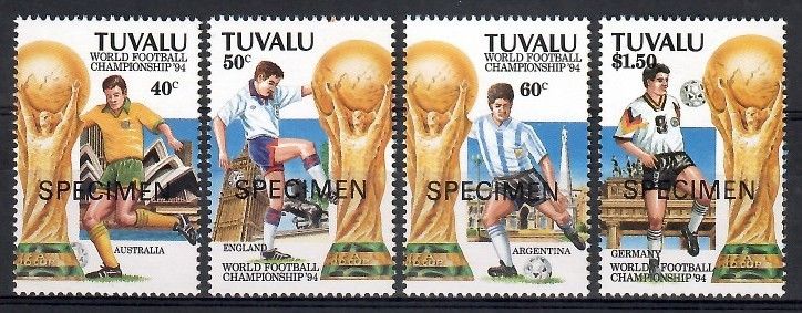 Znaczek Tuvalu 1997 Mi spe 687-690 Czyste **