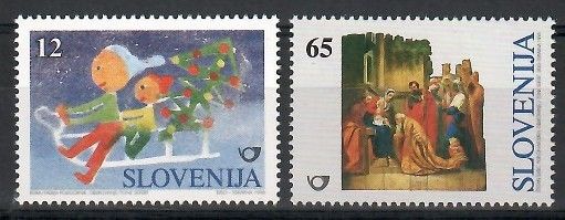 Znaczek Słowenia 1996 Mi 171-172 Czyste **