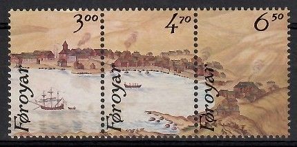 Znaczek Wyspy Owcze 1986 Mi 139-141 Czyste **