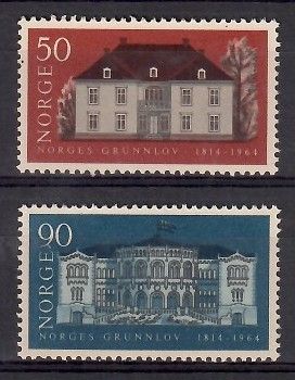 Znaczek Norwegia 1964 Mi 516-517 Czyste **