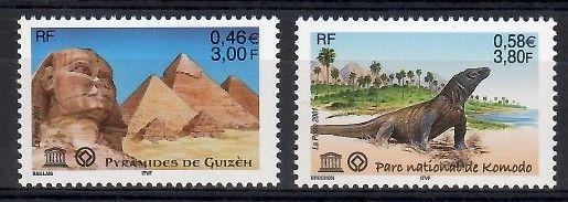 Znaczek Francja 2001 Mi une 51-52 Czyste **