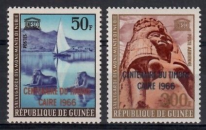 Znaczek Gwinea 1966 Mi 357-358 Czyste **