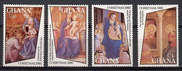 Znaczek Ghana 1980 Mi 856-859 Czyste **