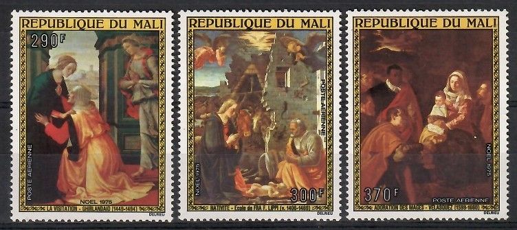 Znaczek Mali 1975 Mi 514-516 Czyste **
