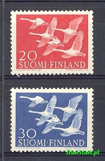 Znaczek Finlandia 1956 Mi 465-466 Czyste **