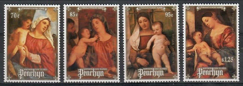 Znaczek Penrhyn 1988 Mi 495-498 Czyste **
